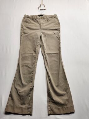 ⭐️Y2K NYDJ Chino Khaki Flare Pants Bootcut Academia Work Trousers 10 